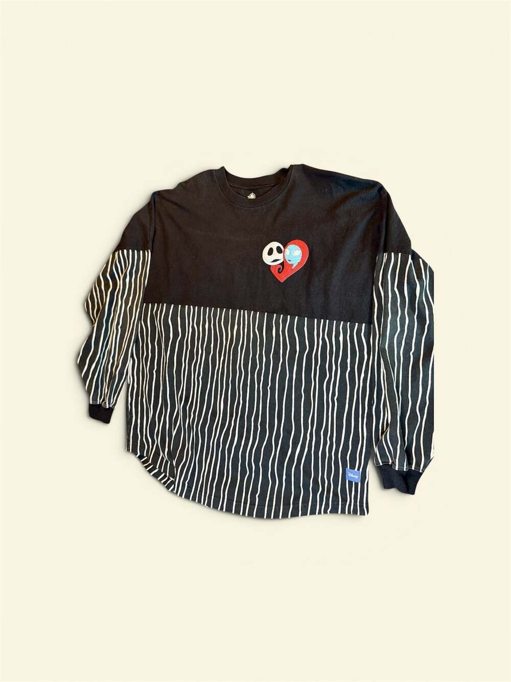 Disney Parks The Nightmare Before Christmas Jack & Sally Striped Spirit Jersey